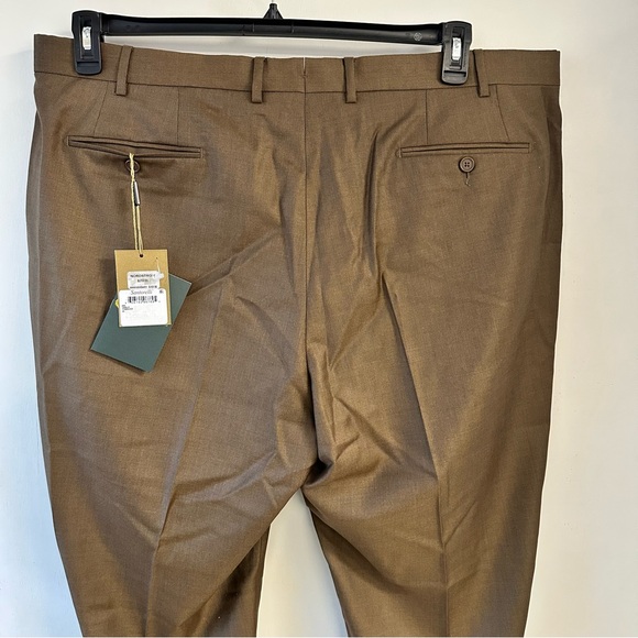 Santorelli Loro Piana Wool Serge Dress Pants 44R Flat Front Modern Fit - Picture 15 of 16